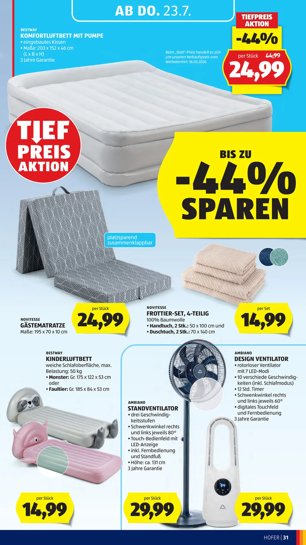 Hofer Flugblatt ab 17.07.2026 (Freitag)