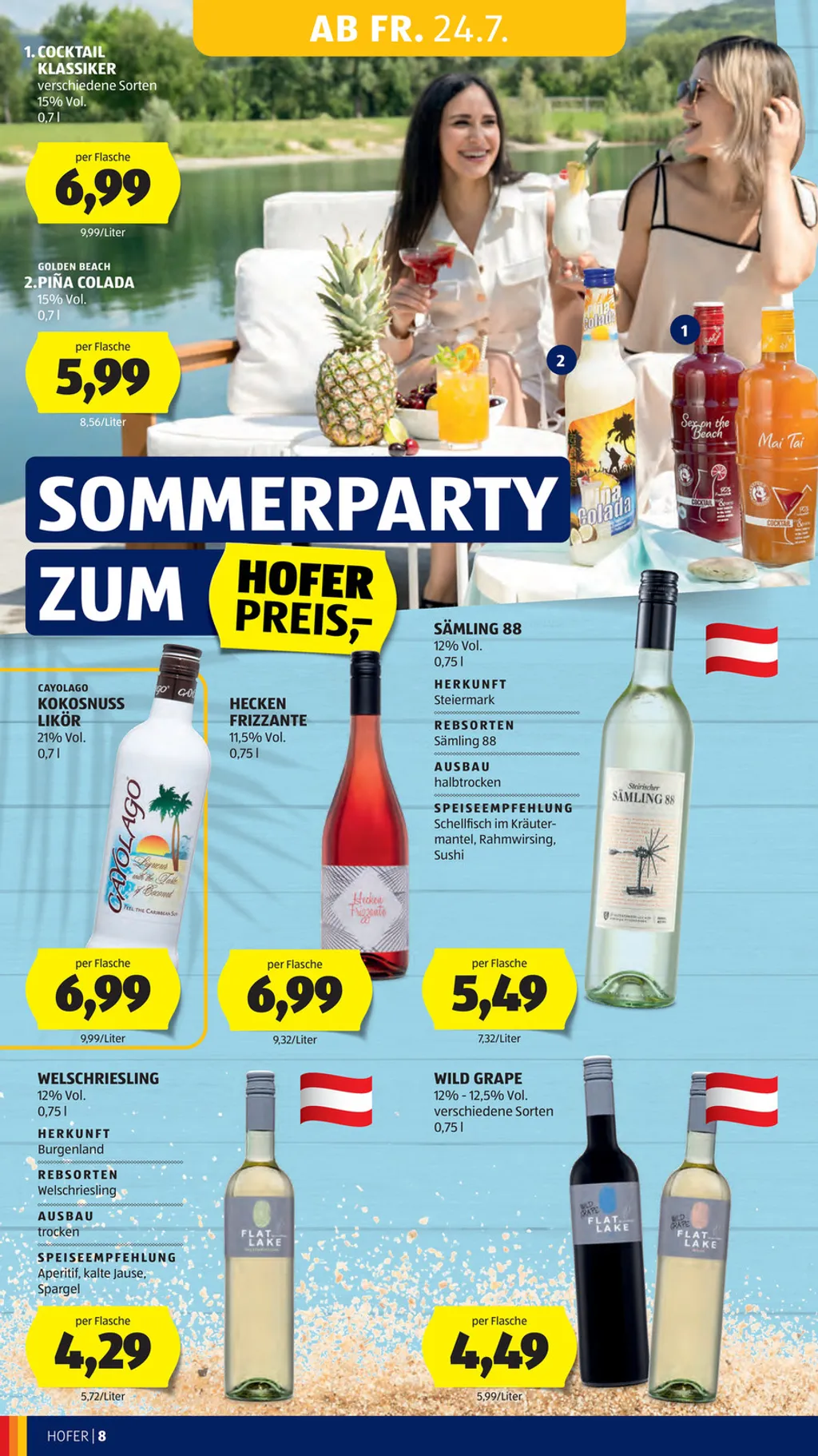 Hofer Flugblatt ab 24.07.2026 (Freitag)