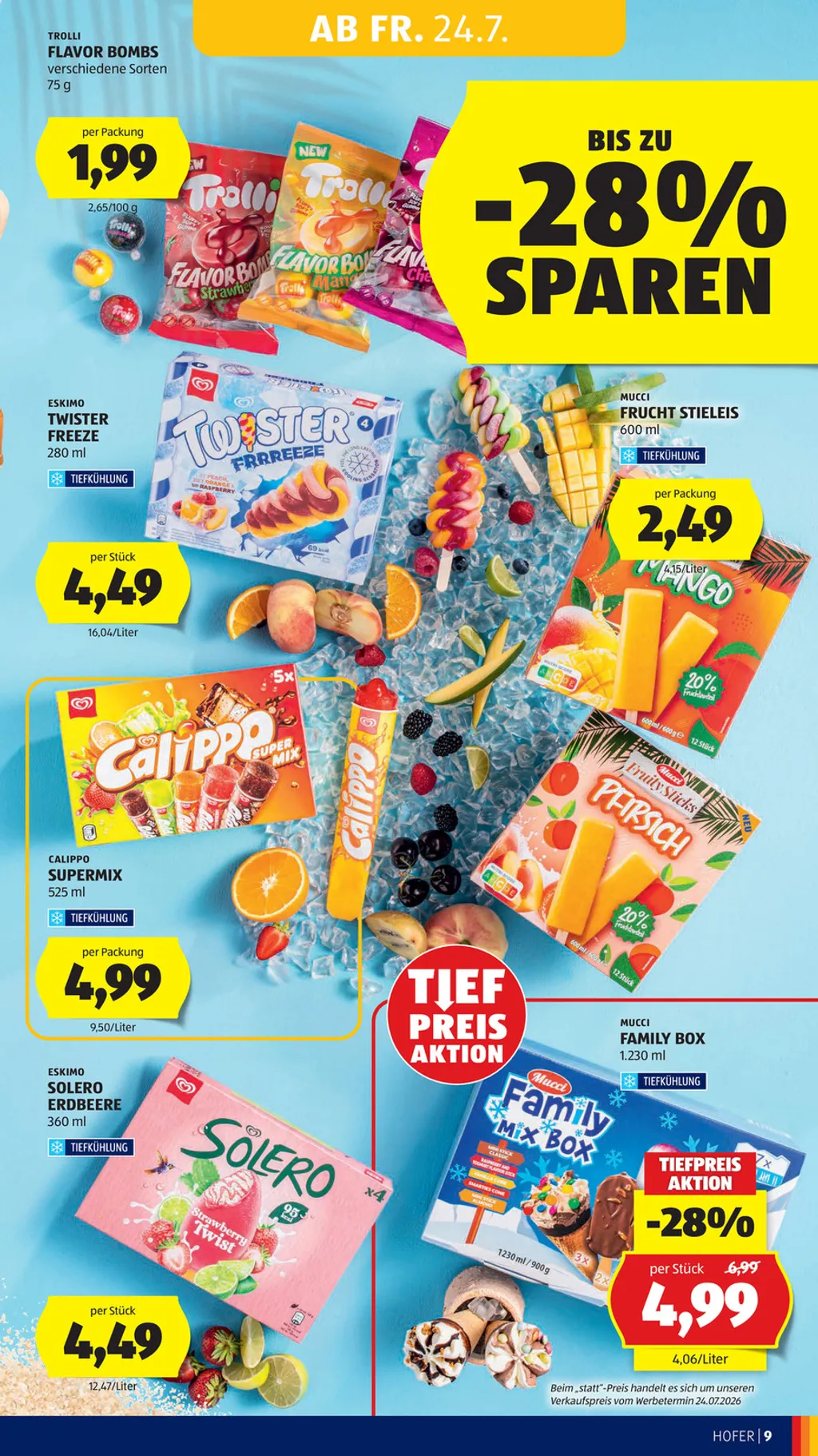 Hofer Flugblatt ab 24.07.2026 (Freitag)