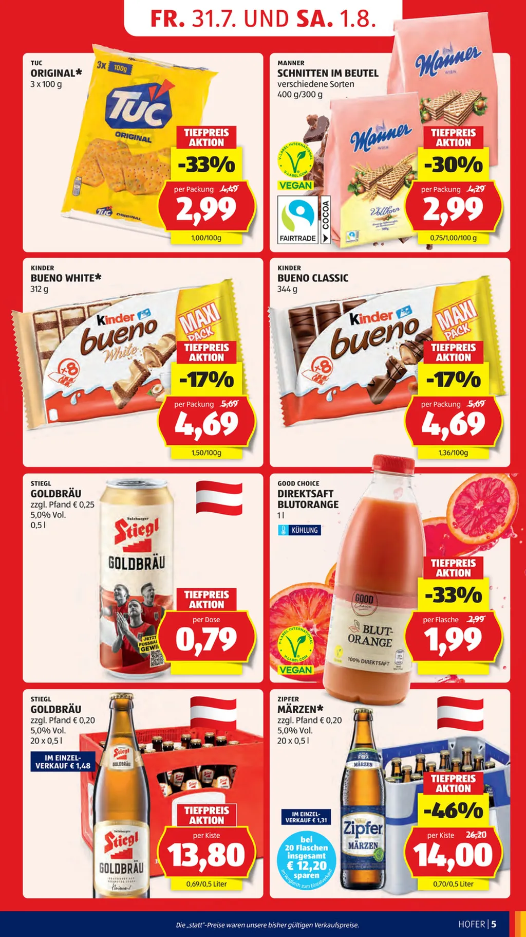 Hofer Flugblatt ab 31.07.2026 (Freitag)