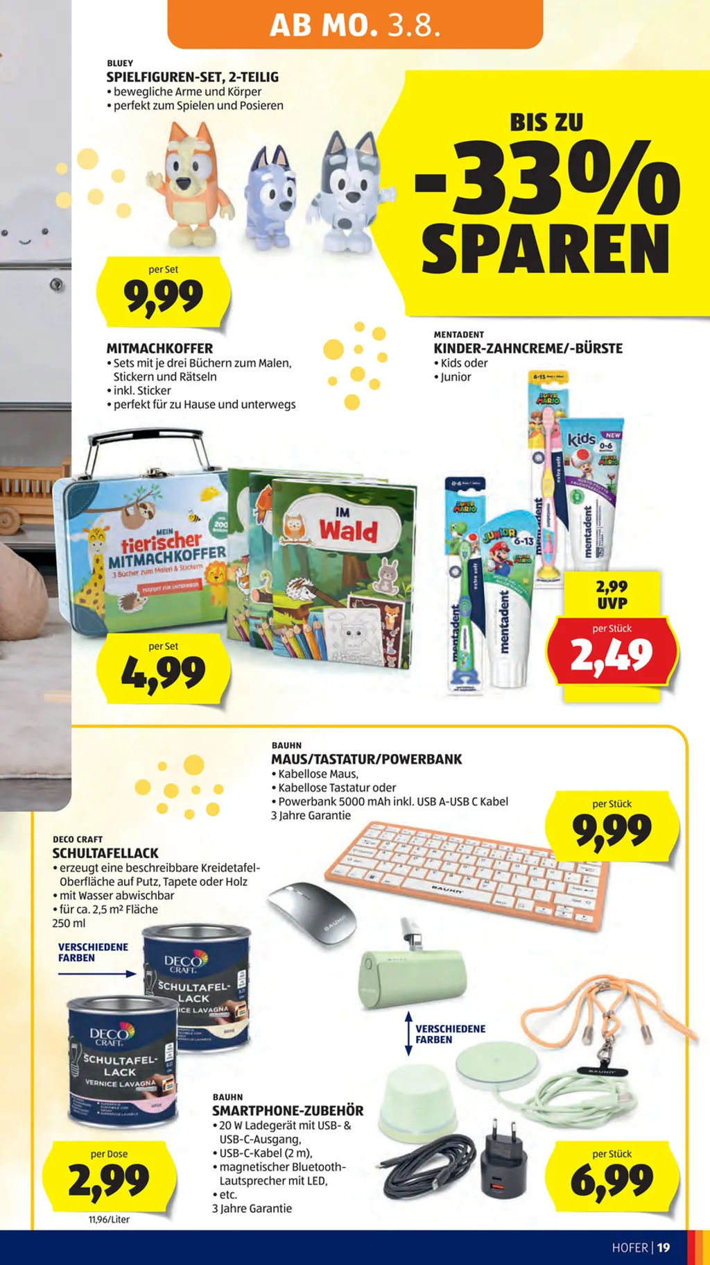 Hofer Flugblatt ab 31.07.2026 (Freitag)