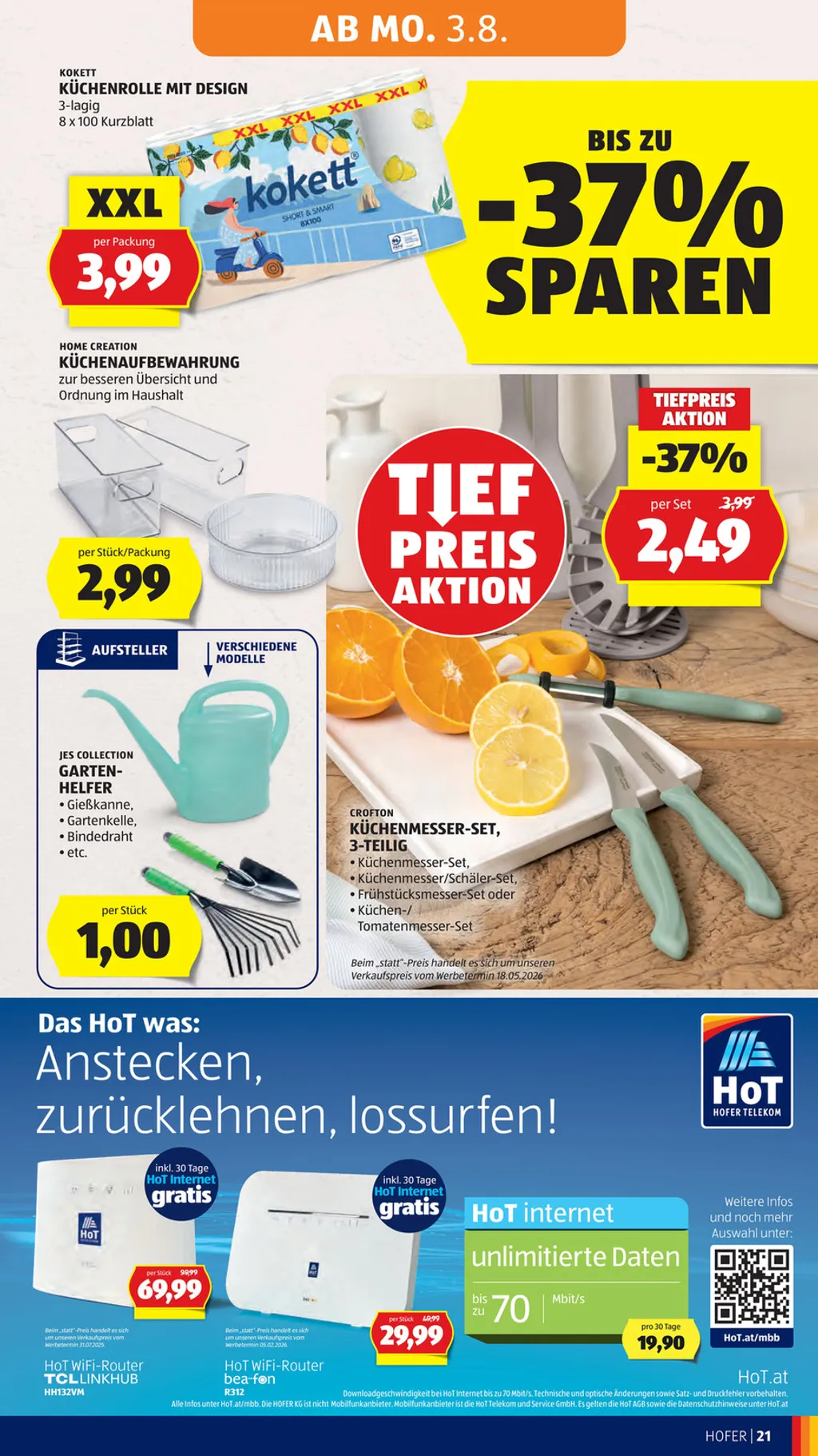 Hofer Flugblatt ab 31.07.2026 (Freitag)