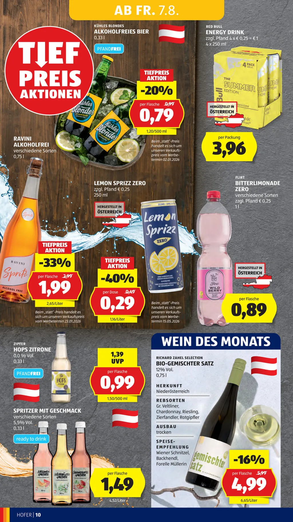 Hofer Flugblatt ab 07.08.2026 (Freitag)