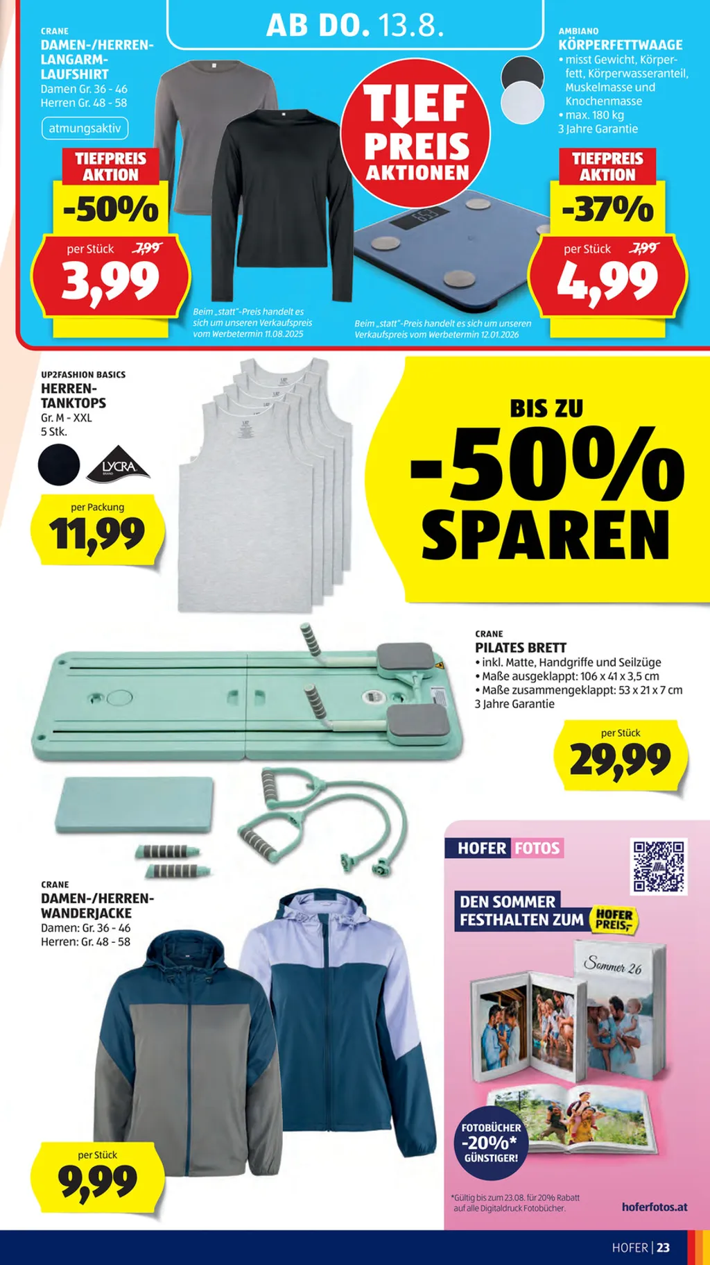 Hofer Flugblatt ab 07.08.2026 (Freitag)