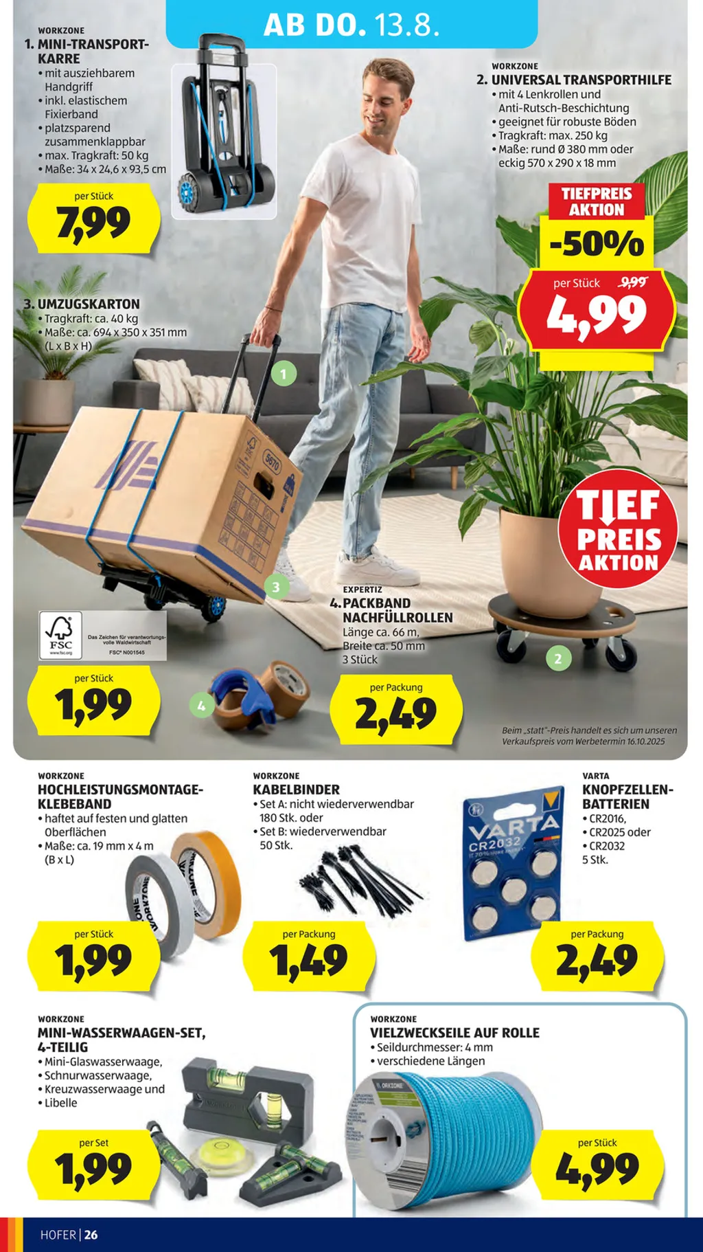 Hofer Flugblatt ab 07.08.2026 (Freitag)