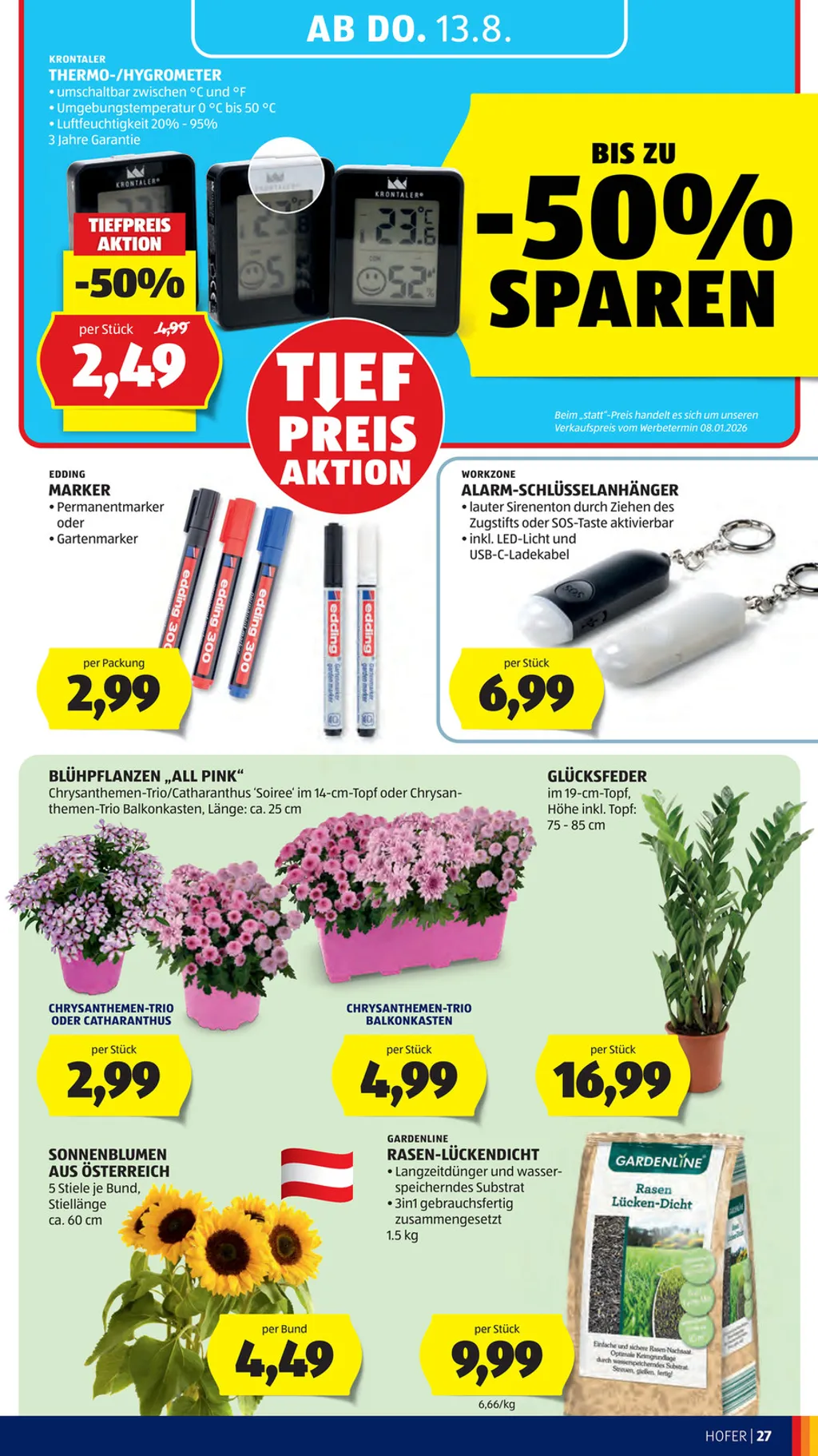 Hofer Flugblatt ab 07.08.2026 (Freitag)