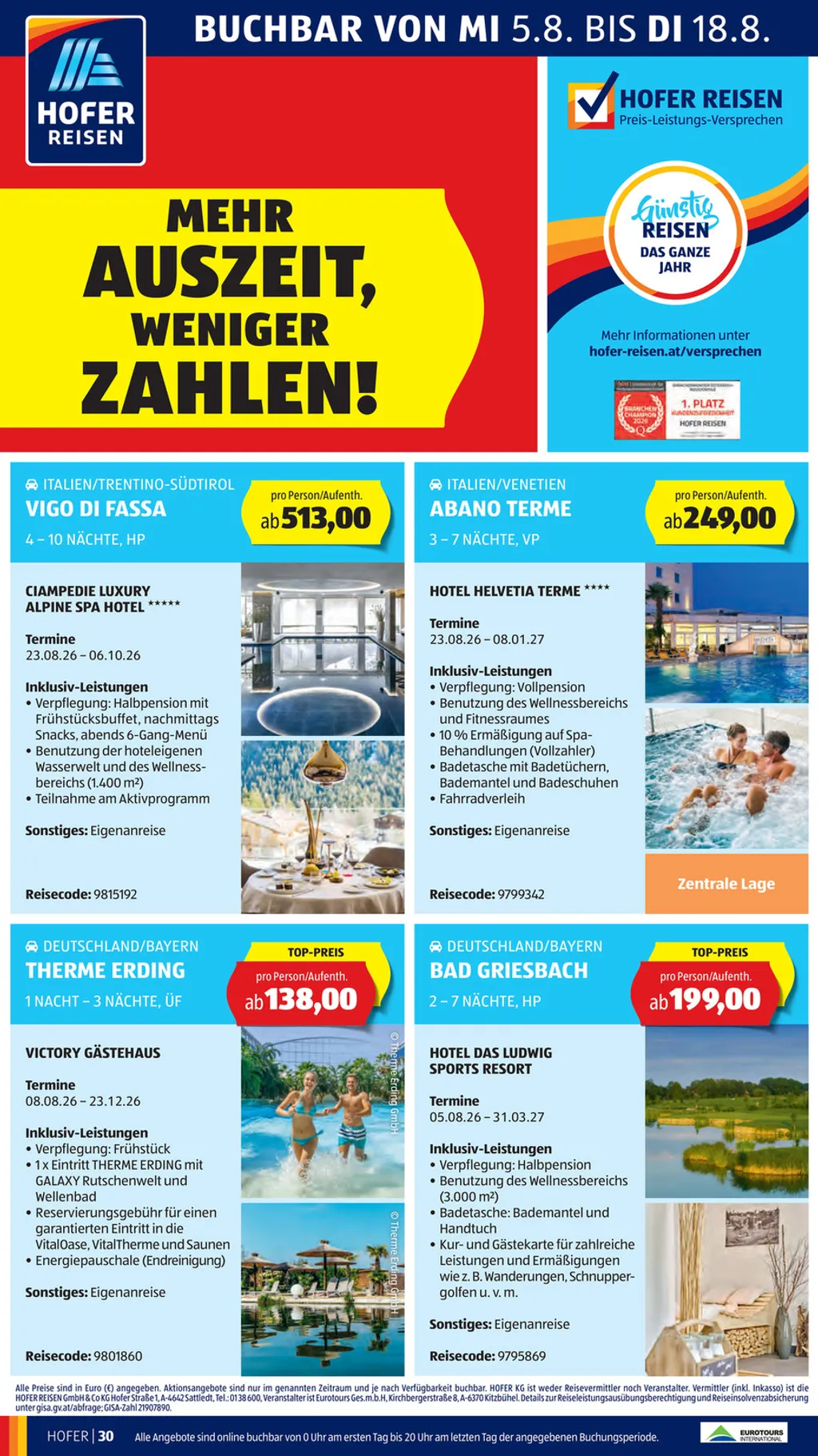 Hofer Flugblatt ab 07.08.2026 (Freitag)