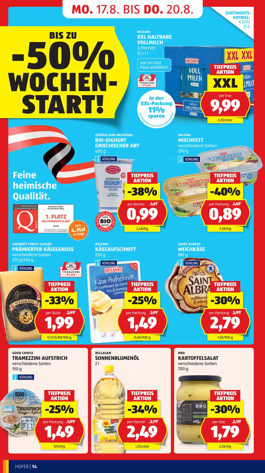Hofer Flugblatt ab 12.08.2026 (Mittwoch)