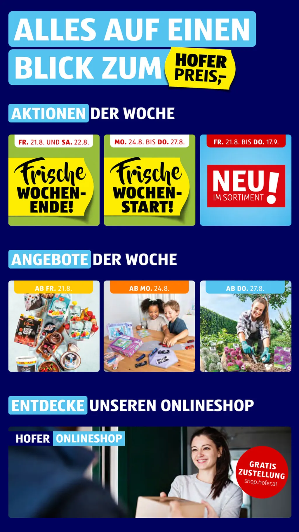 Hofer Flugblatt ab 21.08.2026 (Freitag)