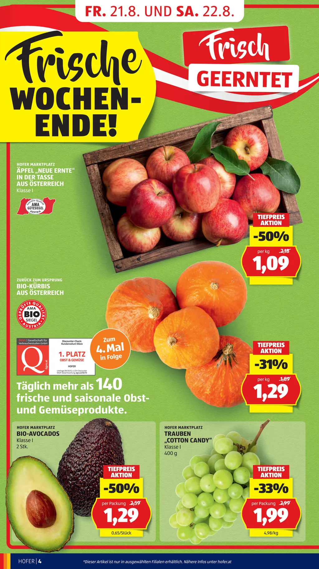 Hofer Flugblatt ab 21.08.2026 (Freitag)