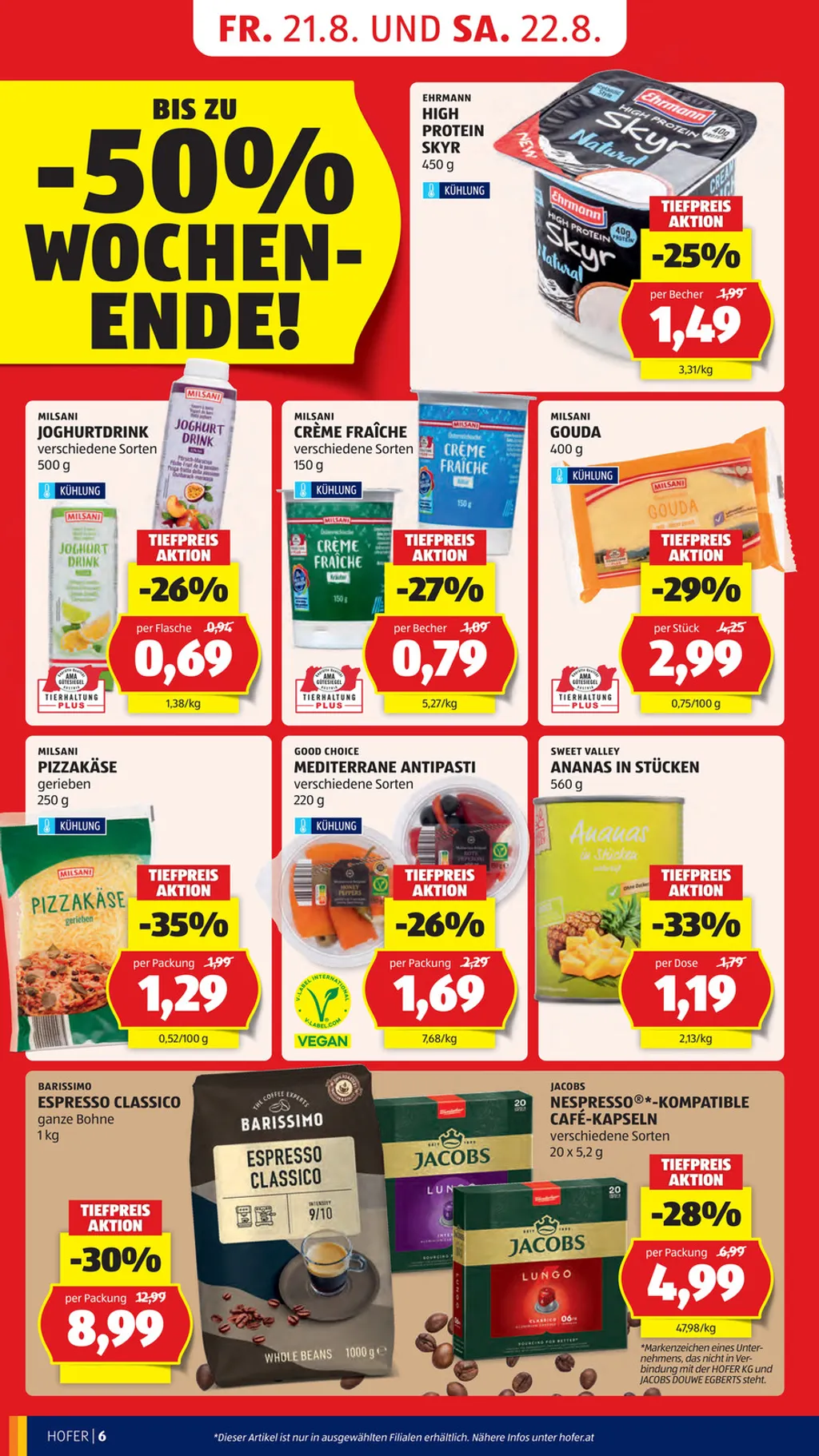 Hofer Flugblatt ab 21.08.2026 (Freitag)