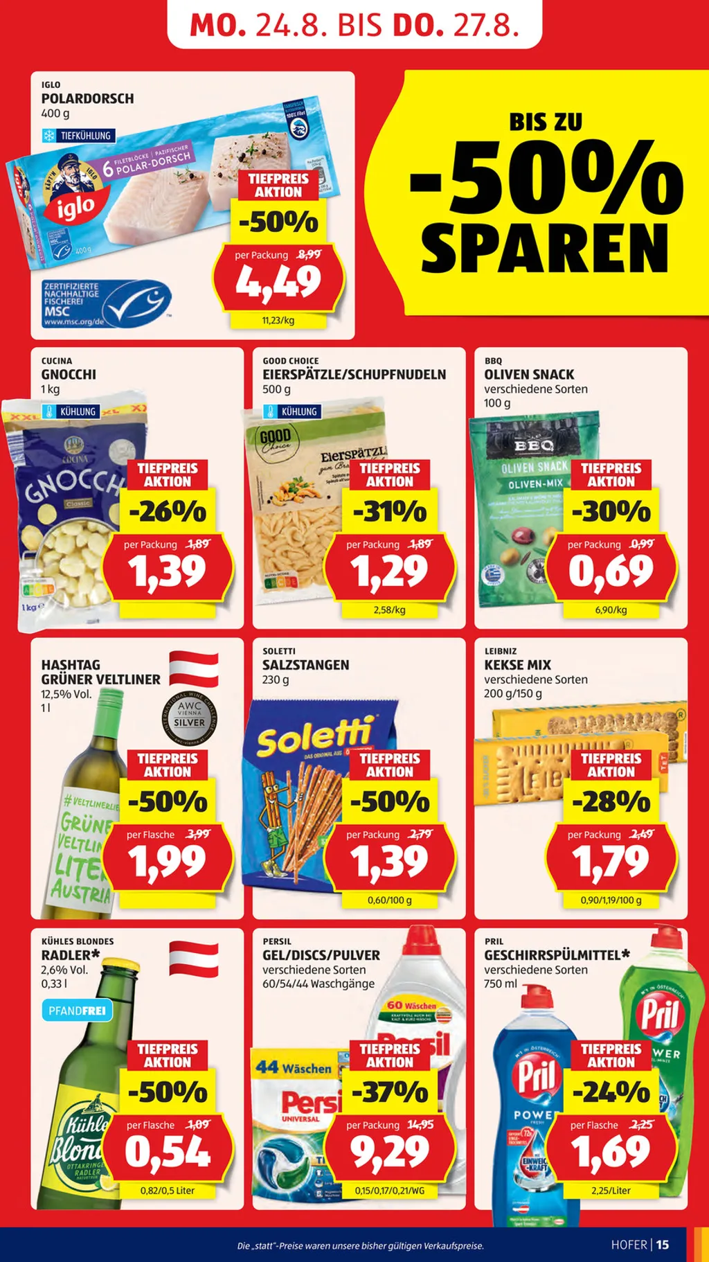 Hofer Flugblatt ab 21.08.2026 (Freitag)