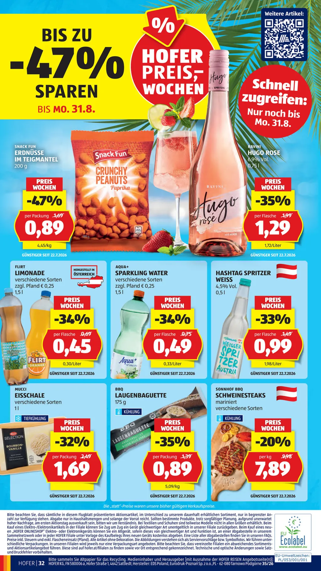 Hofer Flugblatt ab 21.08.2026 (Freitag)