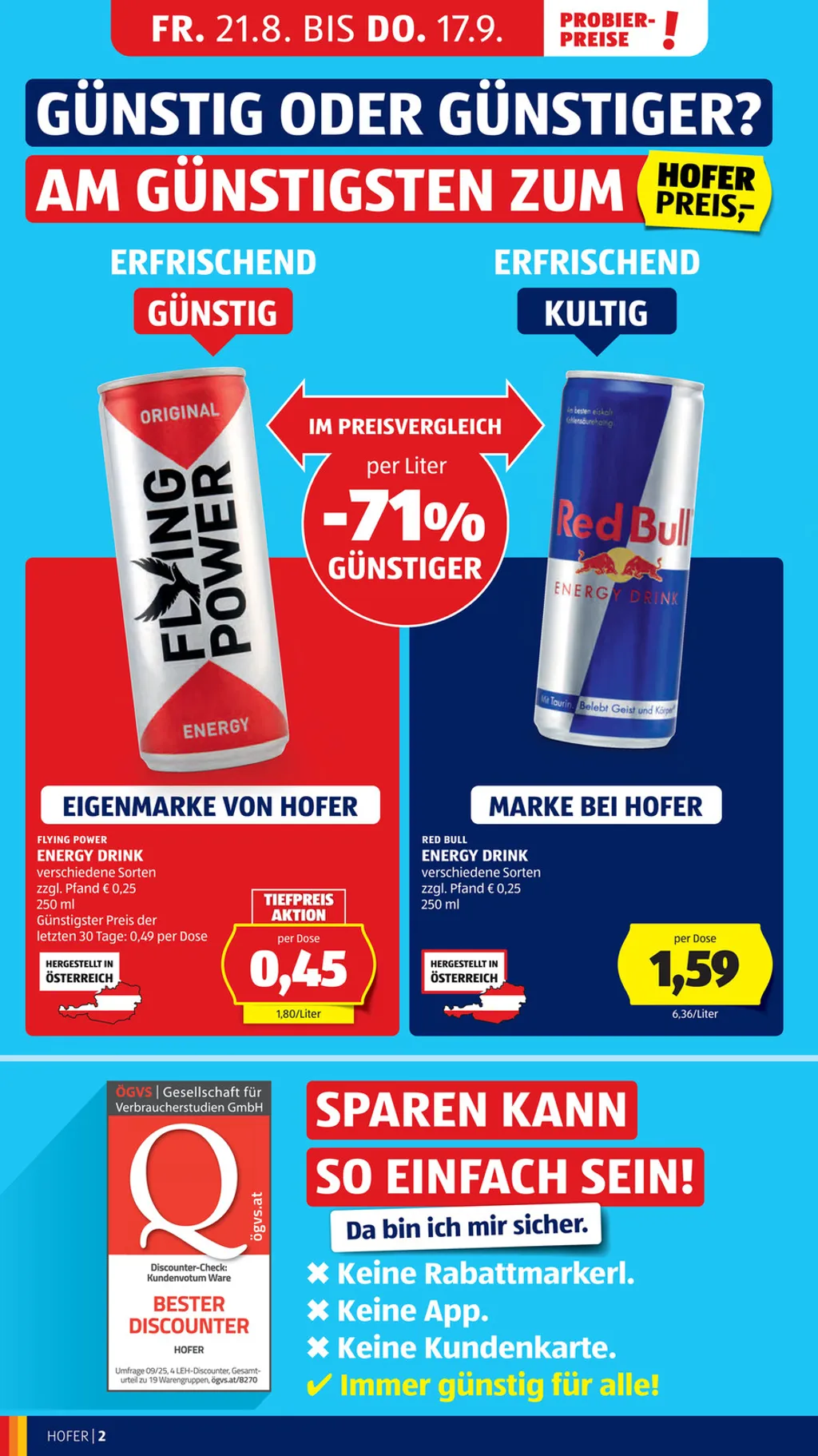 Hofer Flugblatt ab 28.08.2026 (Freitag)