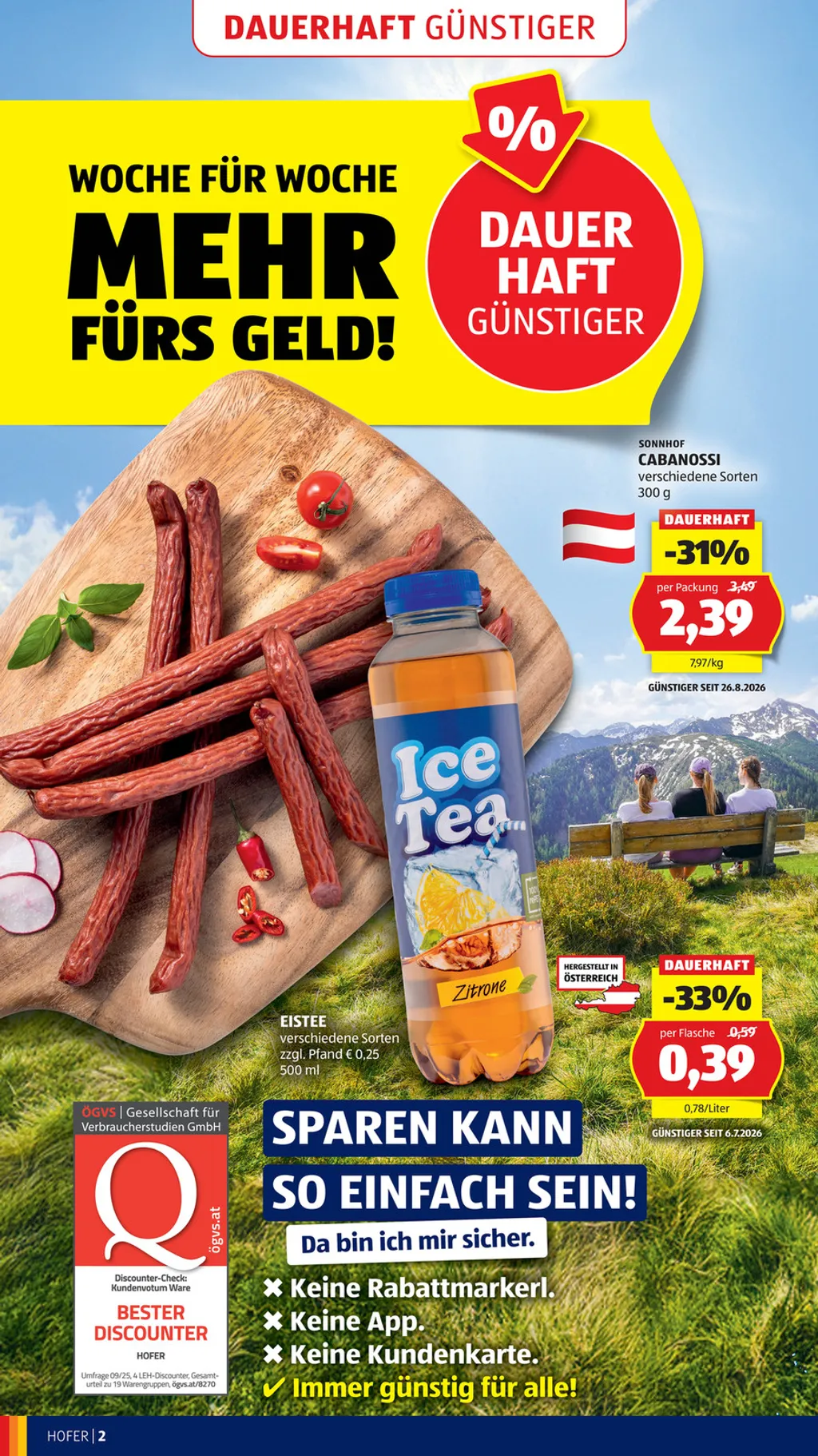 Hofer Flugblatt ab 28.08.2026 (Freitag)
