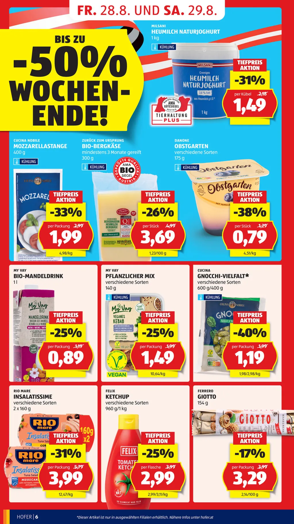 Hofer Flugblatt ab 28.08.2026 (Freitag)