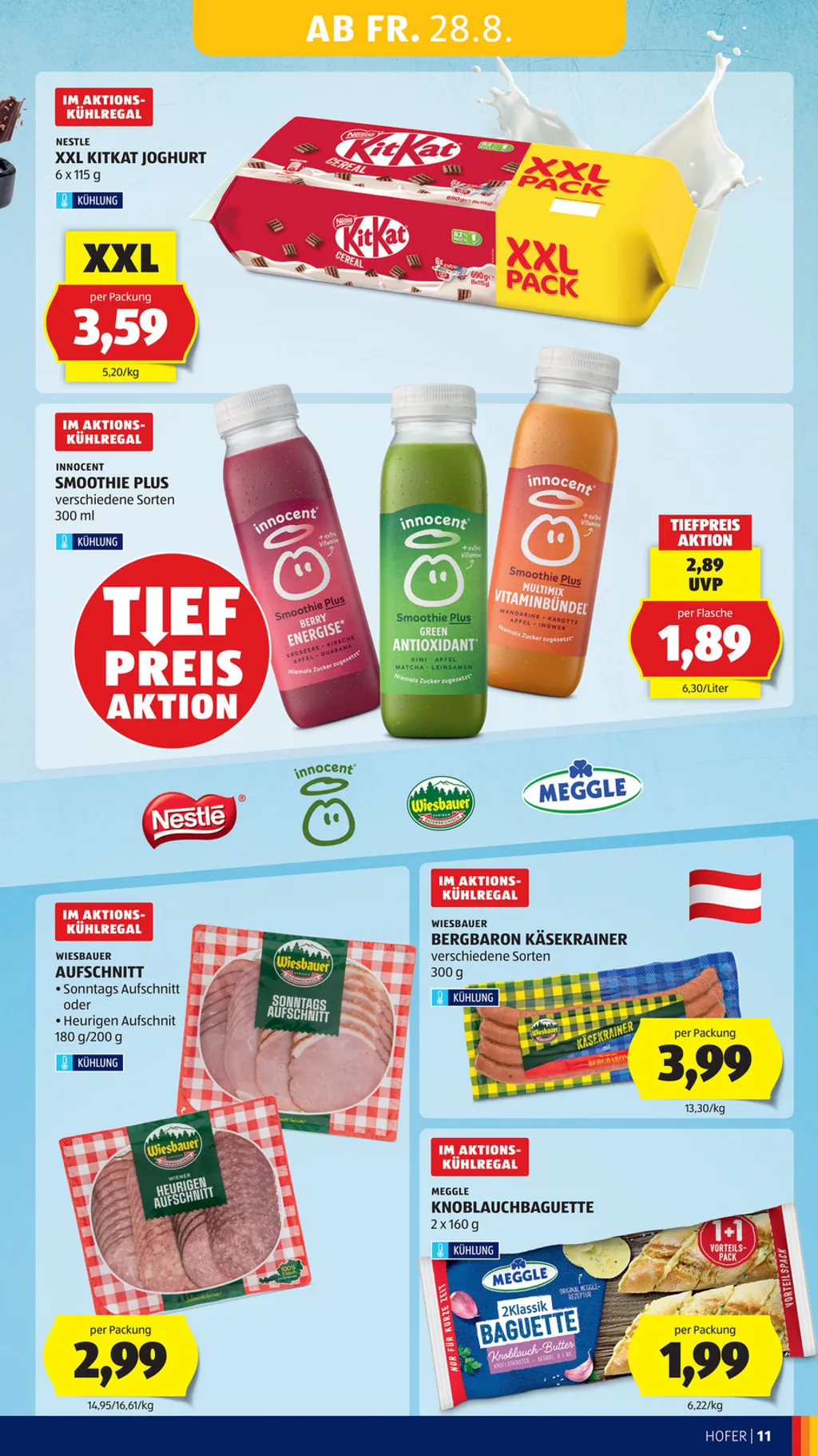 Hofer Flugblatt ab 28.08.2026 (Freitag)
