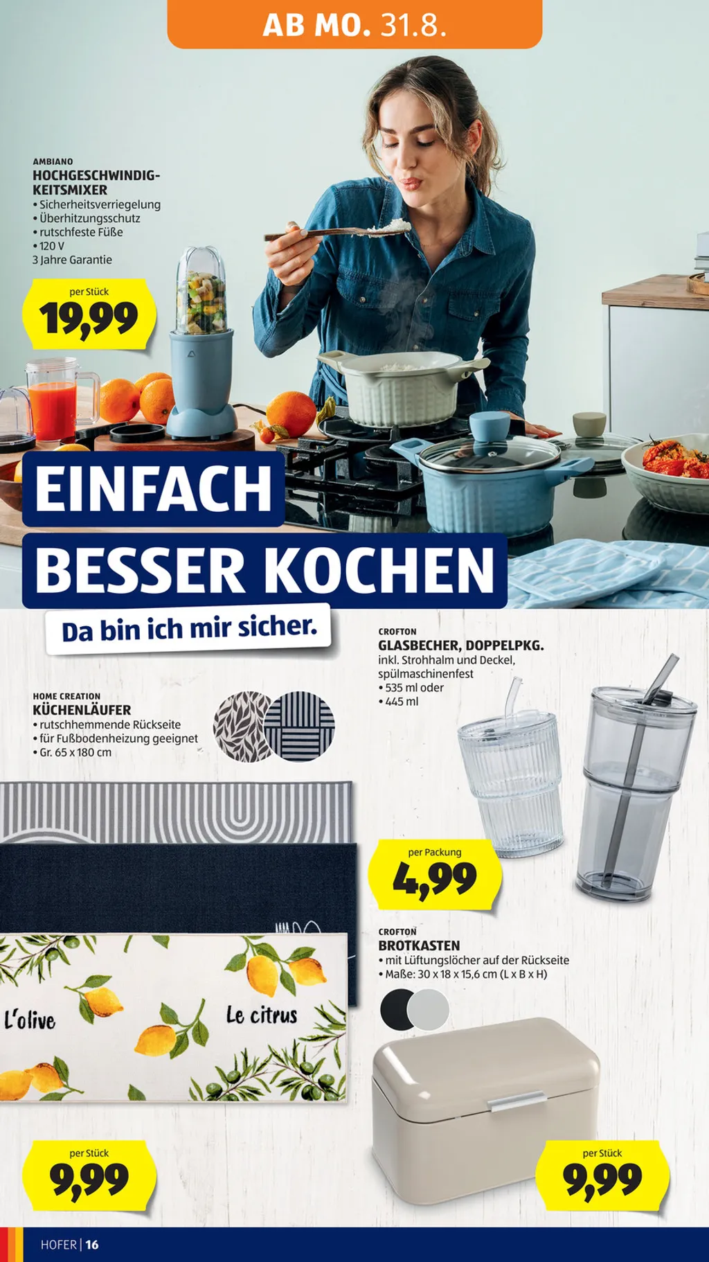 Hofer Flugblatt ab 28.08.2026 (Freitag)