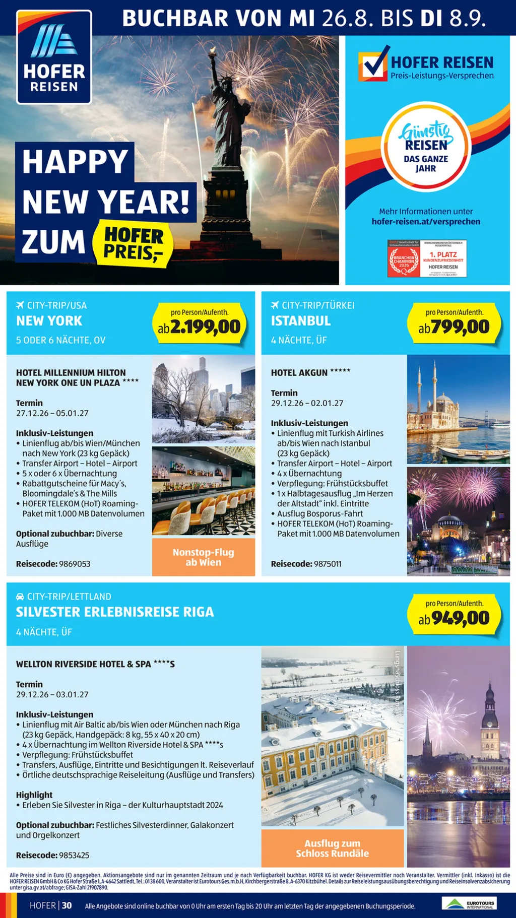Hofer Flugblatt ab 28.08.2026 (Freitag)