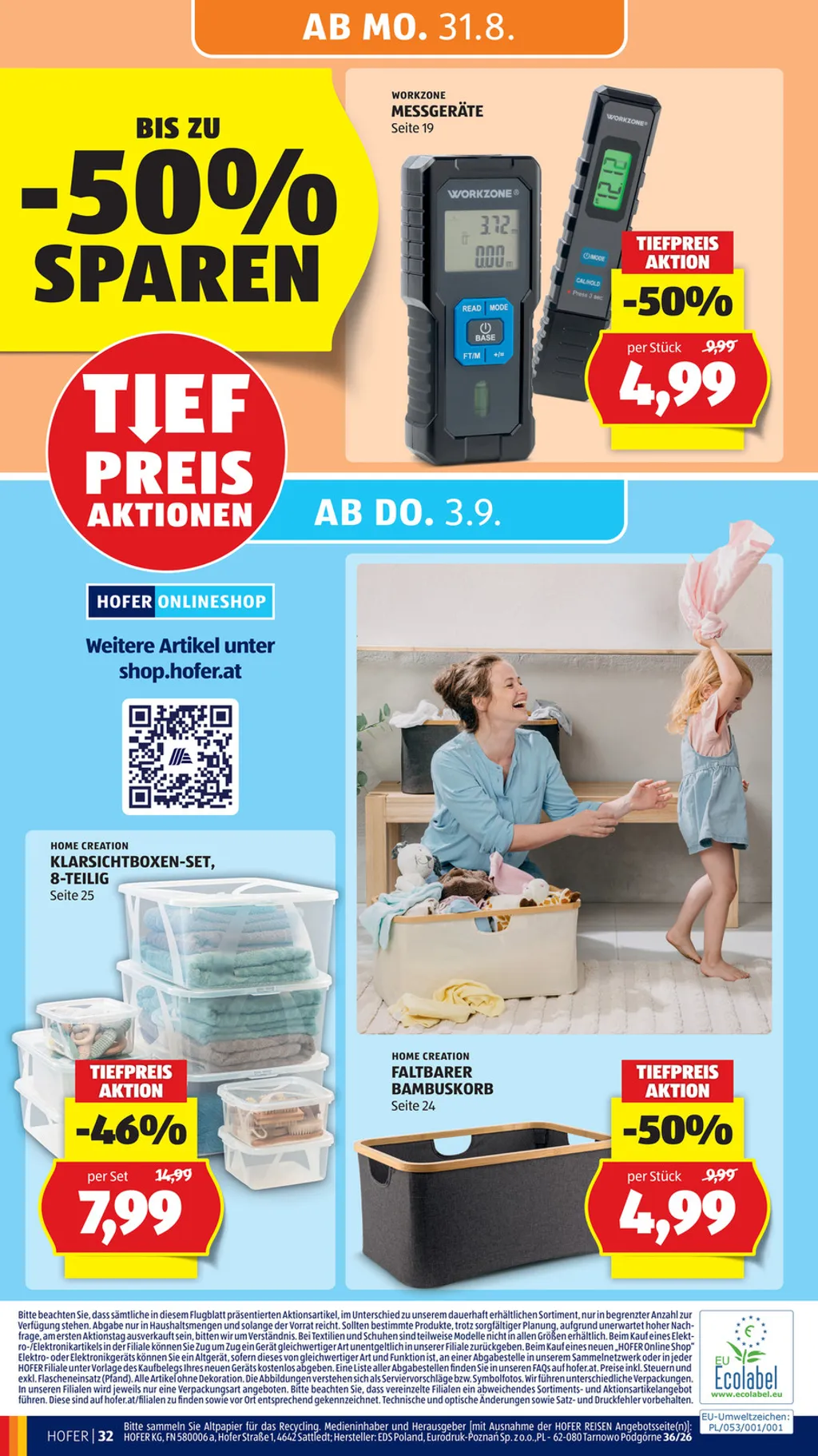 Hofer Flugblatt ab 28.08.2026 (Freitag)