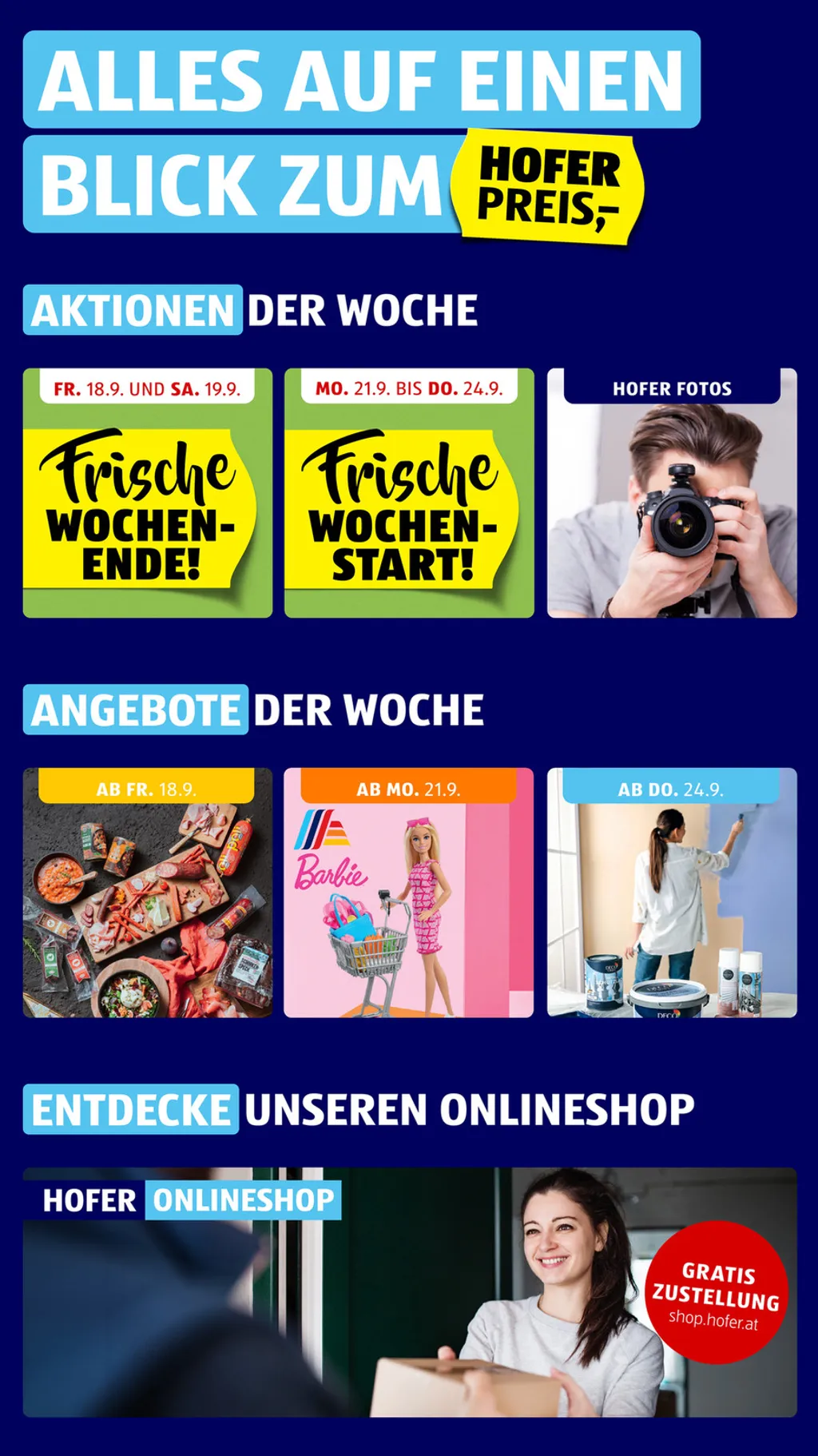 Hofer Flugblatt ab 18.09.2026 (Freitag)