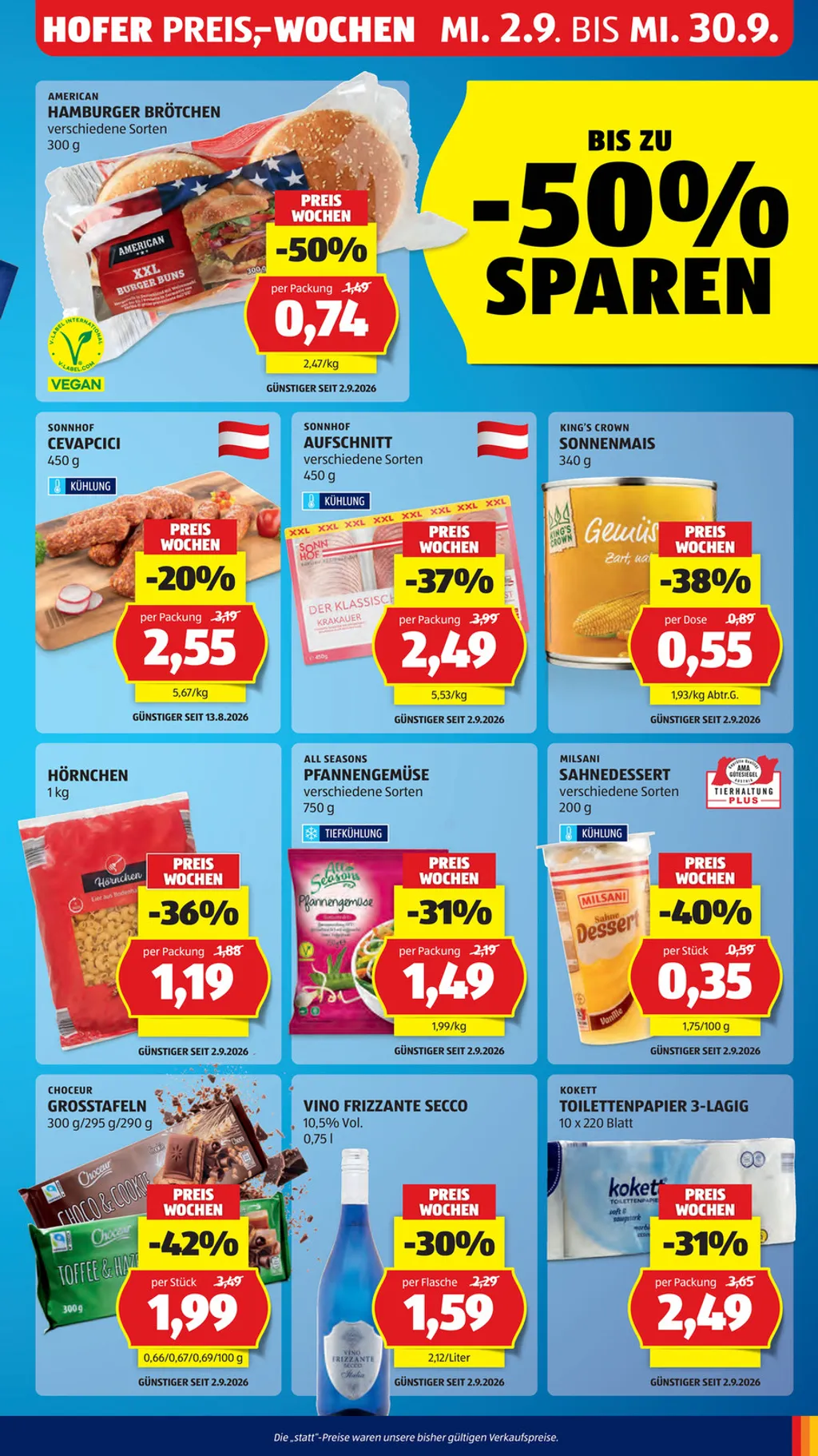 Hofer Flugblatt ab 18.09.2026 (Freitag)