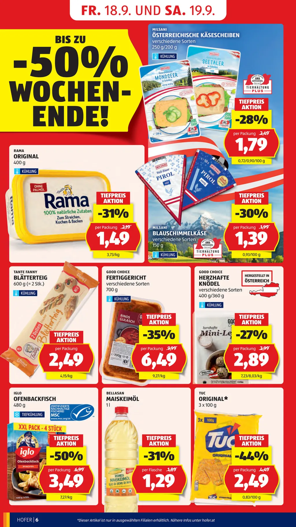 Hofer Flugblatt ab 18.09.2026 (Freitag)