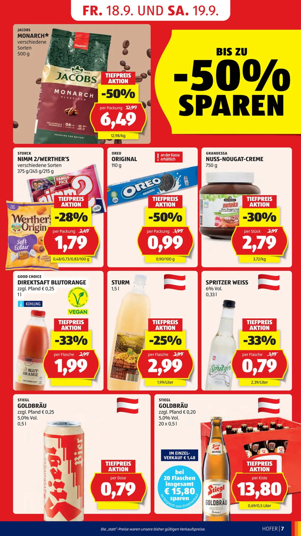 Hofer Flugblatt ab 18.09.2026 (Freitag)