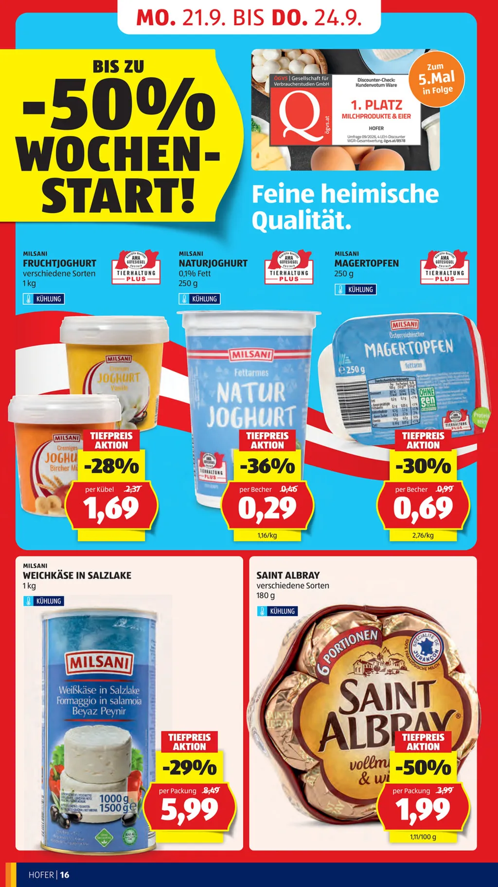 Hofer Flugblatt ab 18.09.2026 (Freitag)