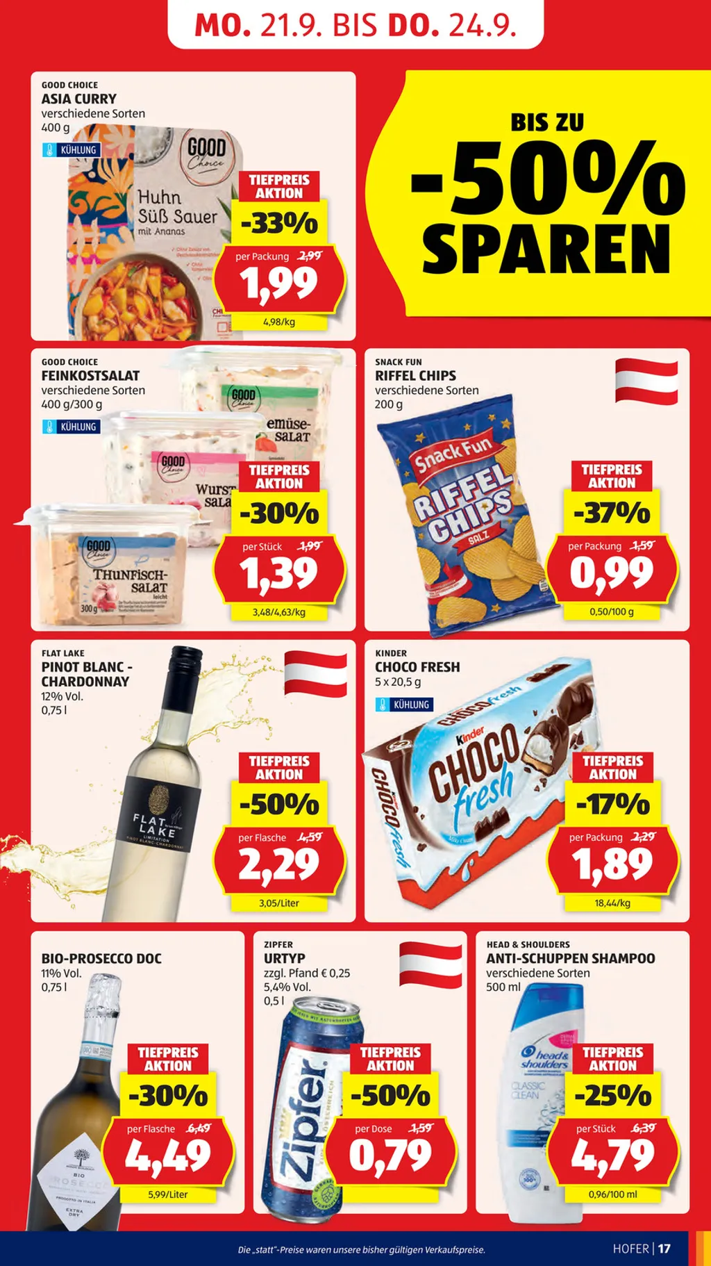 Hofer Flugblatt ab 18.09.2026 (Freitag)