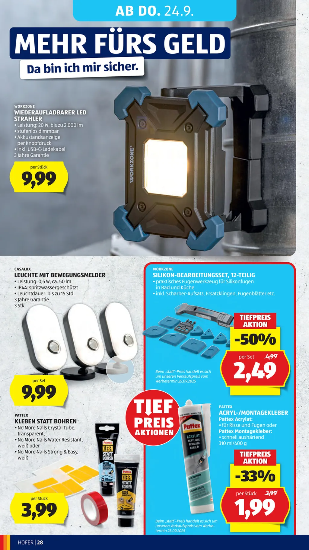 Hofer Flugblatt ab 18.09.2026 (Freitag)