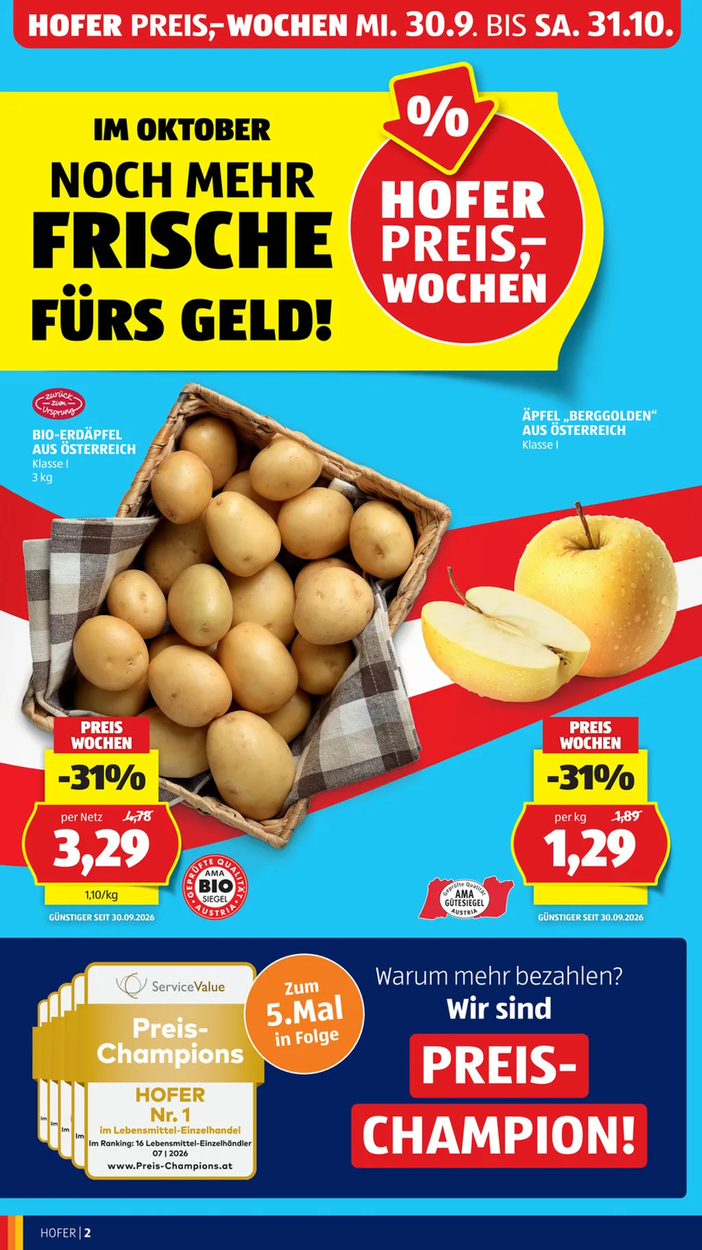 Hofer Flugblatt ab 02.10.2026 (Freitag)