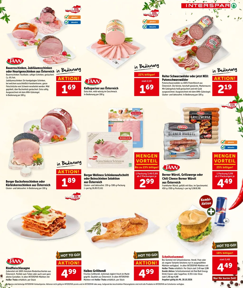 Interspar Flugblatt ab 08.10.2026 (Donnerstag)