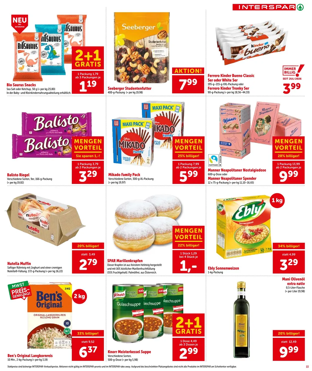 Interspar Flugblatt ab 08.10.2026 (Donnerstag)