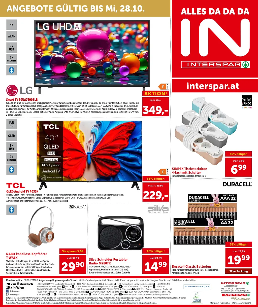 Interspar Flugblatt ab 08.10.2026 (Donnerstag)