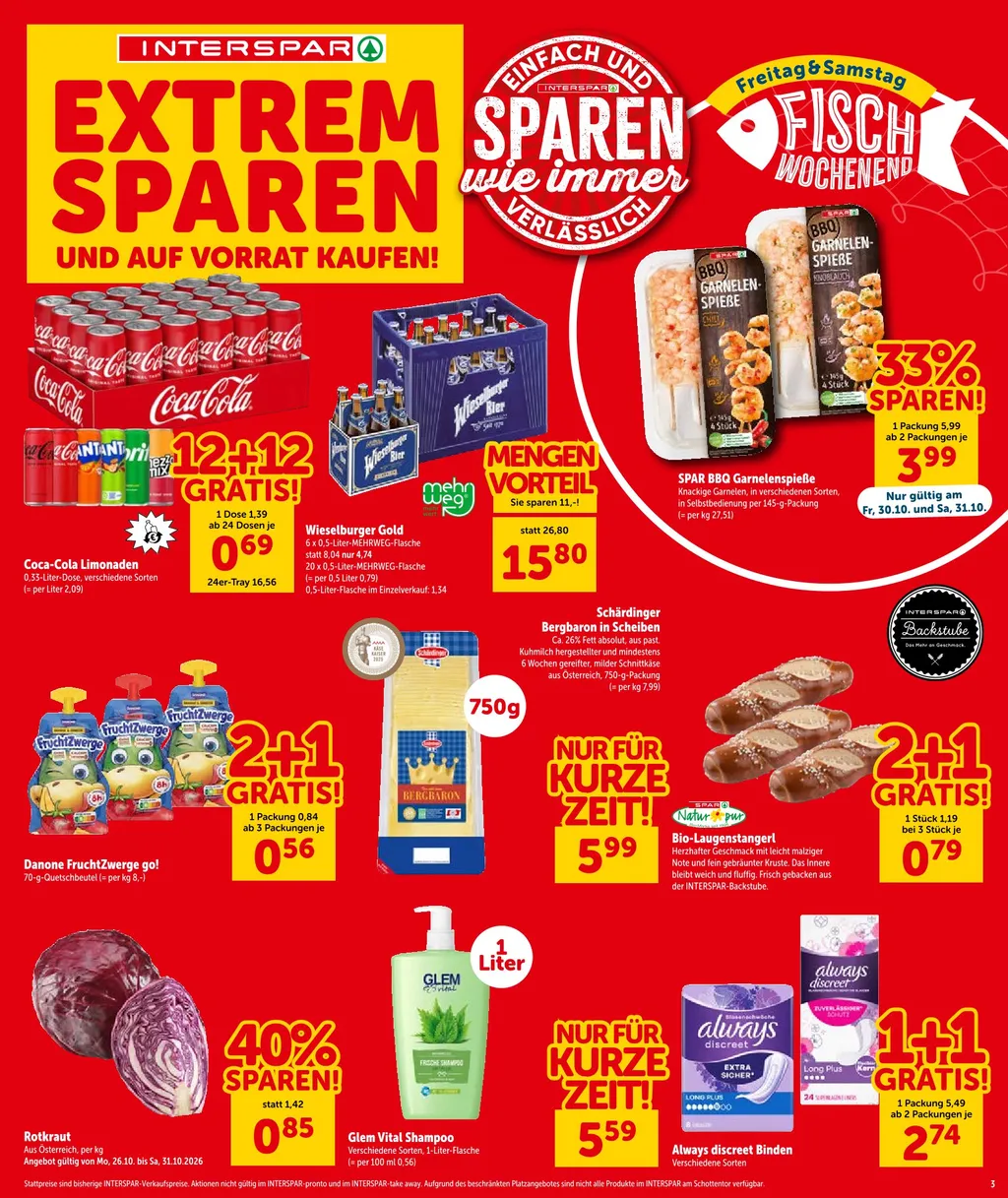 Interspar Flugblatt ab 29.10.2026 (Donnerstag)