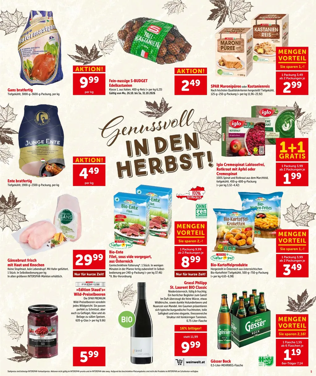 Interspar Flugblatt ab 29.10.2026 (Donnerstag)