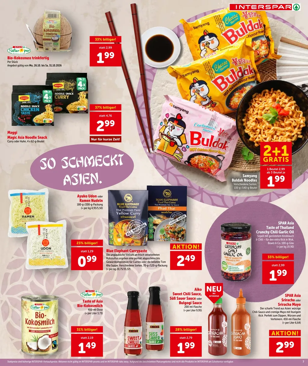Interspar Flugblatt ab 29.10.2026 (Donnerstag)