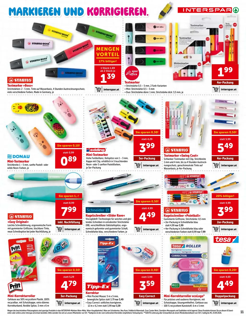 Interspar Schule Flugblatt ab 25.06.2026 (Donnerstag)