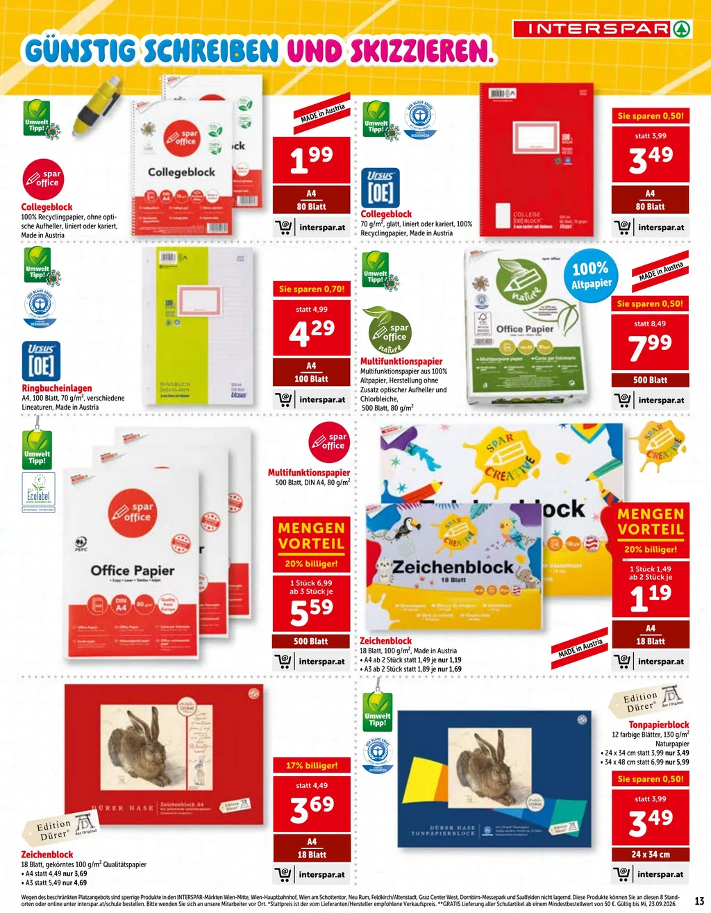 Interspar Schule Flugblatt ab 25.06.2026 (Donnerstag)