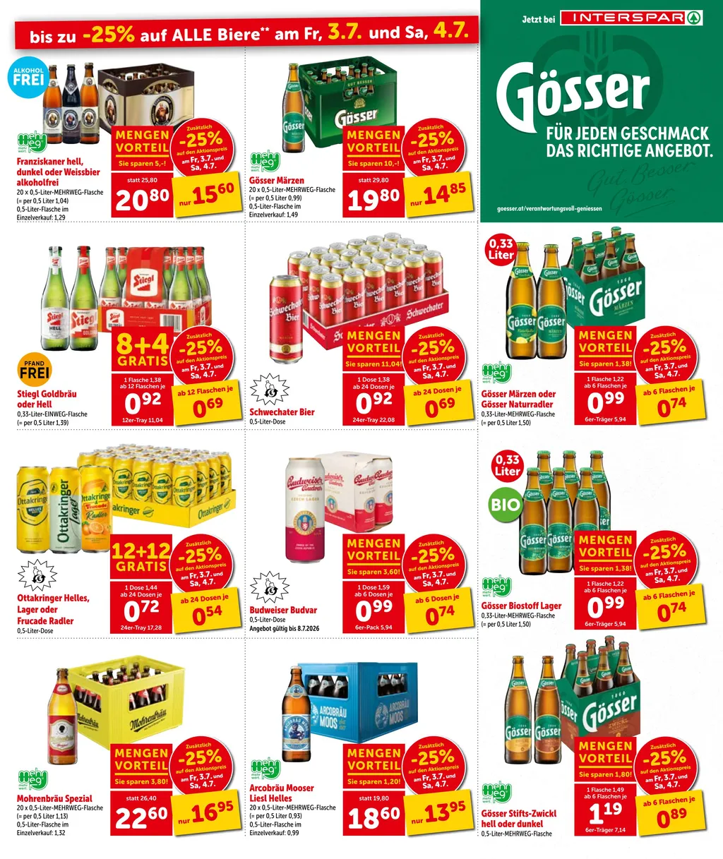 Interspar Flugblatt ab 01.07.2026 (Mittwoch)