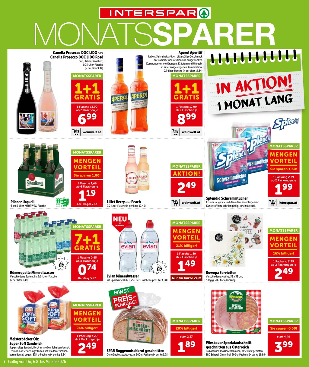 Interspar Flugblatt ab 06.08.2026 (Donnerstag)
