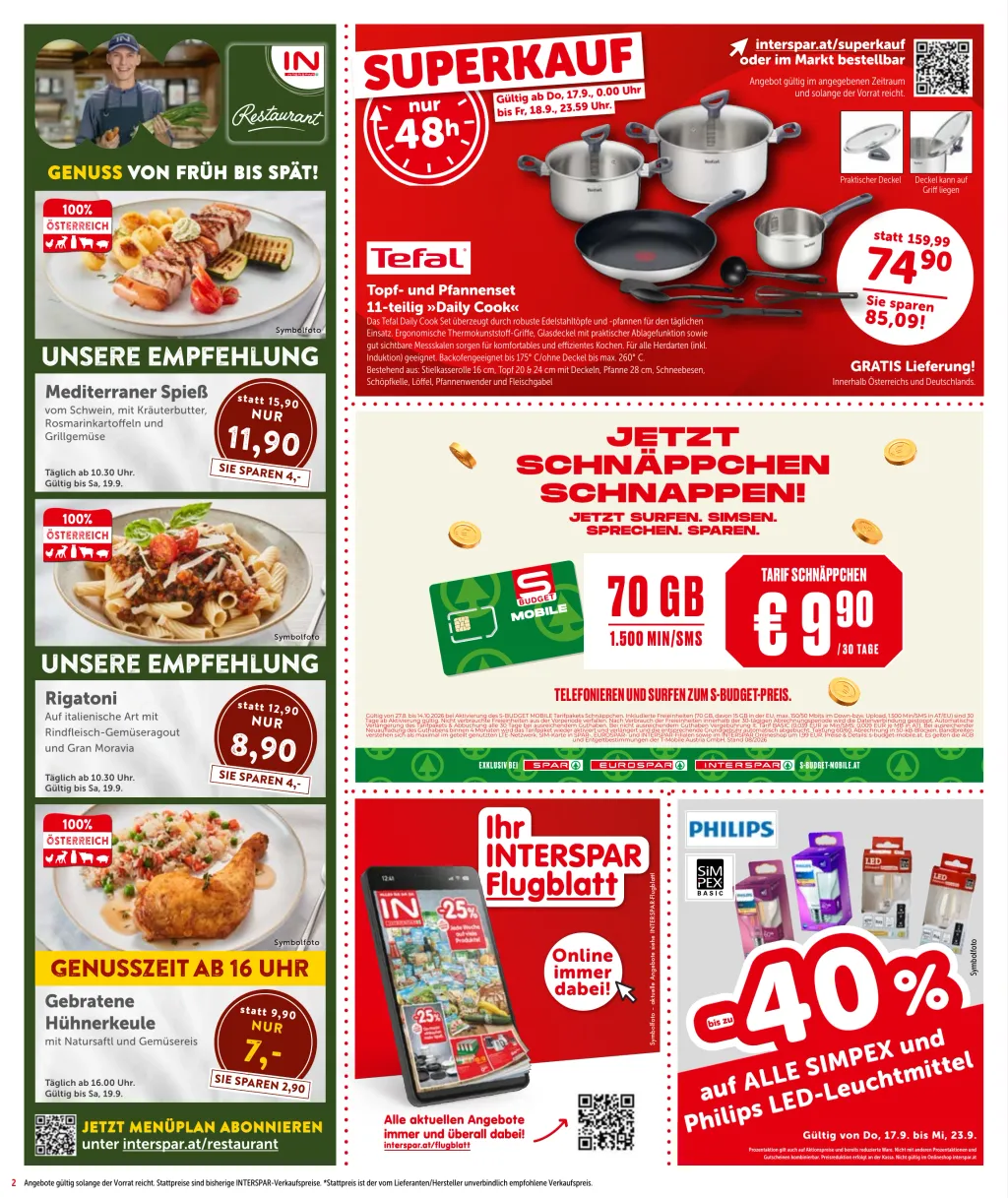 Interspar Flugblatt ab 17.09.2026 (Donnerstag)