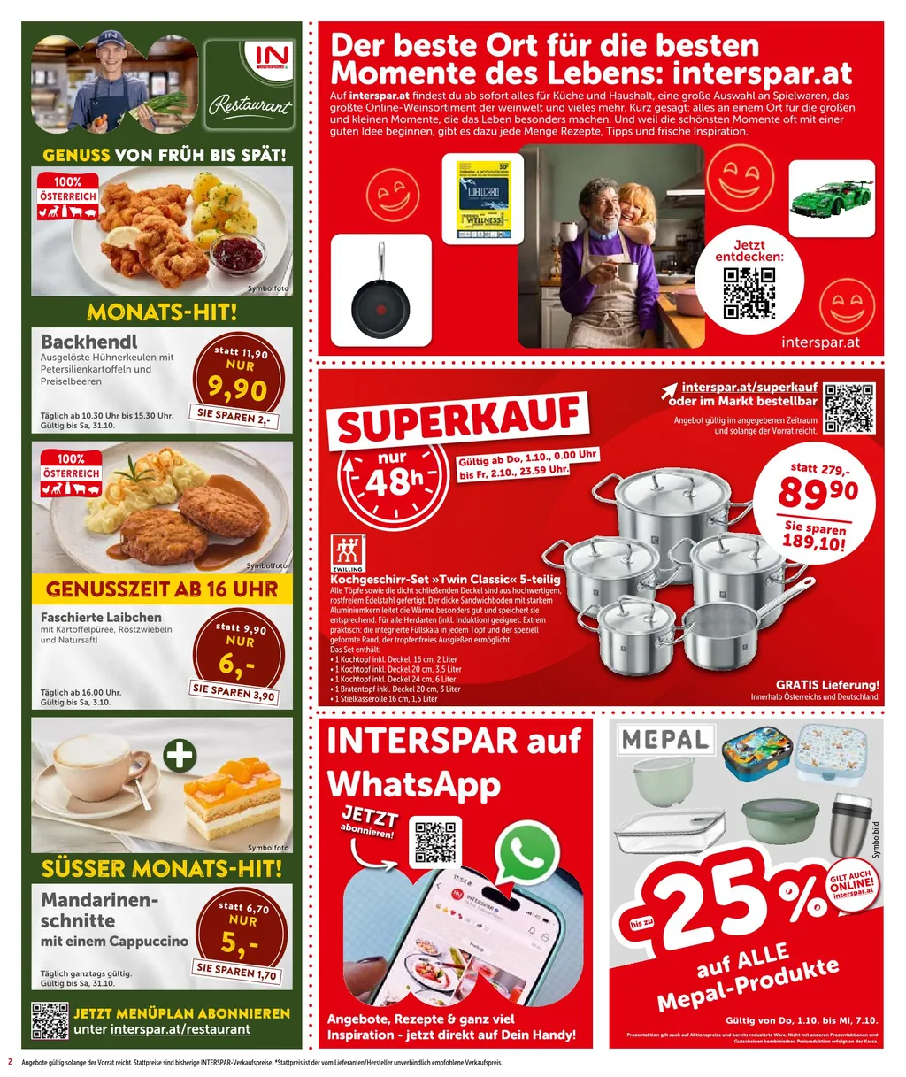 Interspar Flugblatt ab 01.10.2026 (Donnerstag)