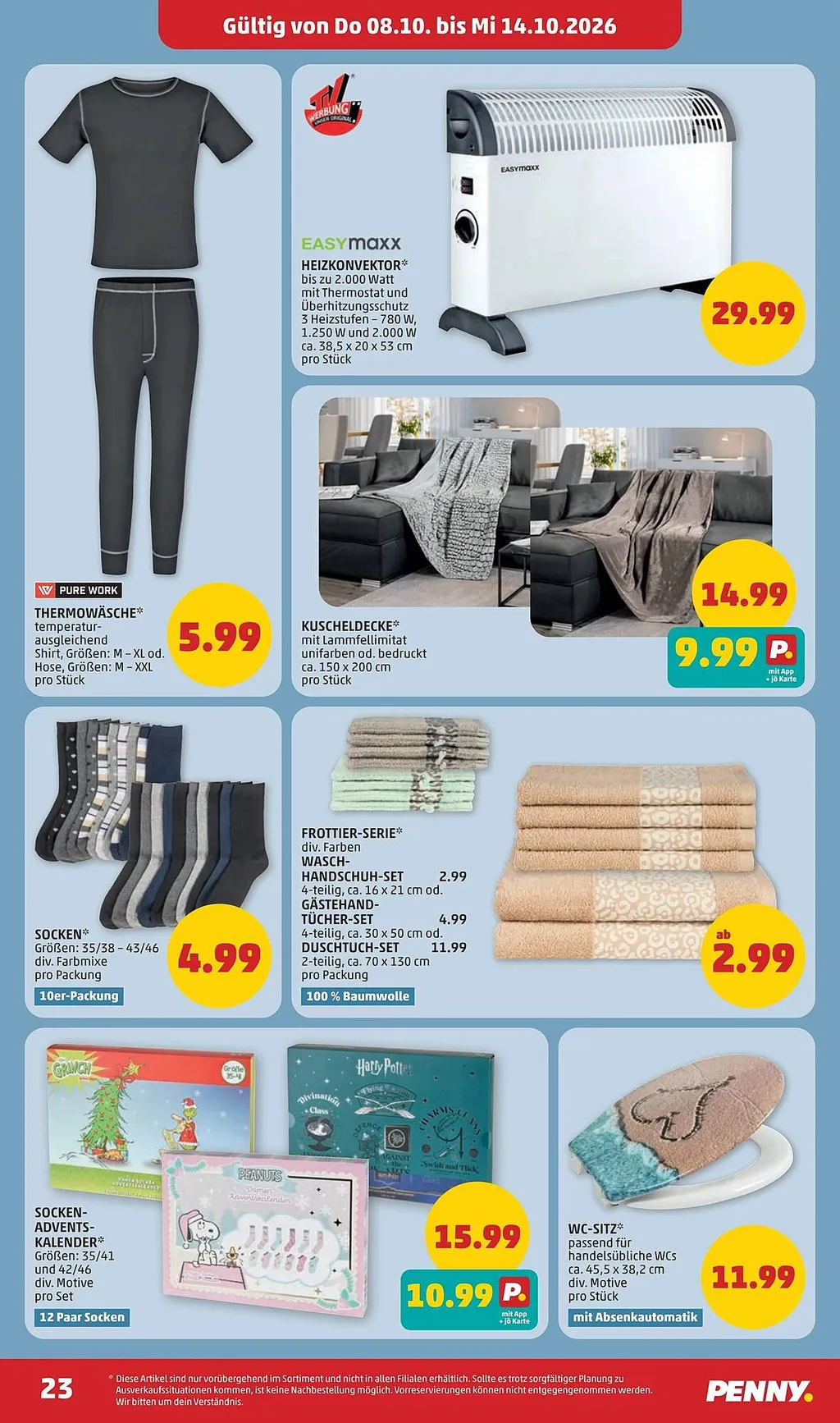 PENNY Flugblatt ab 08.10.2026 (Donnerstag)