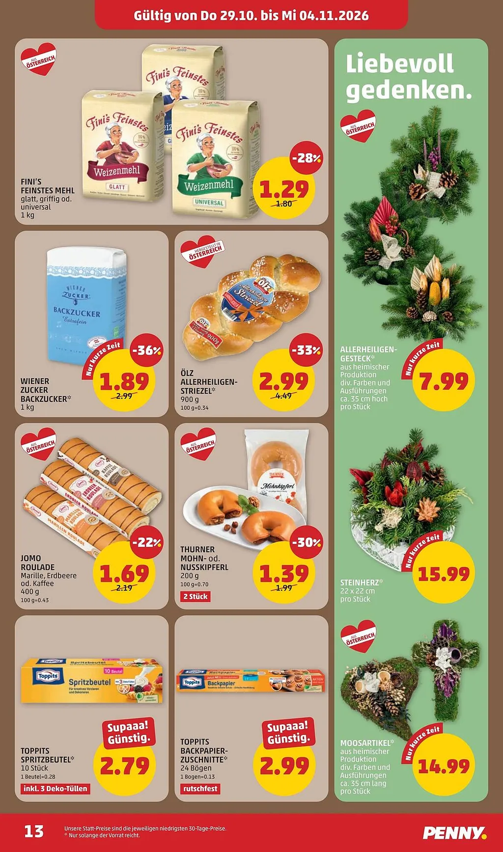 PENNY Flugblatt ab 29.10.2026 (Donnerstag)