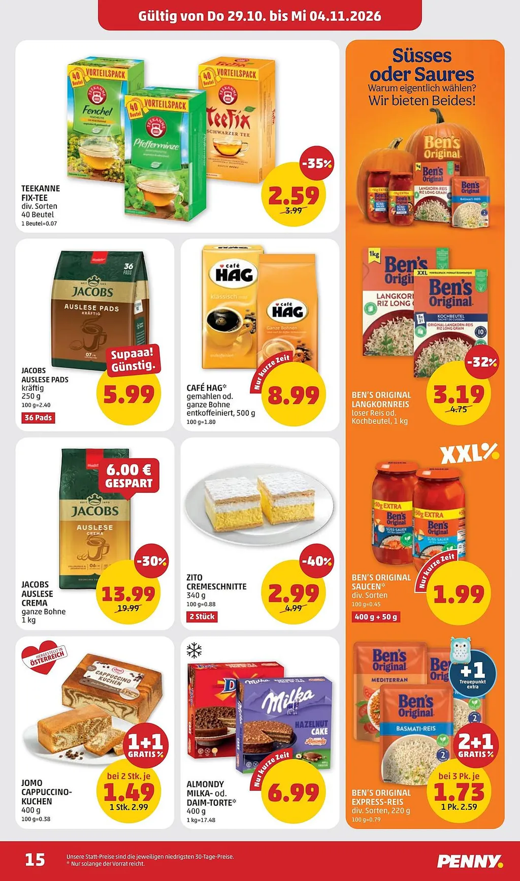 PENNY Flugblatt ab 29.10.2026 (Donnerstag)