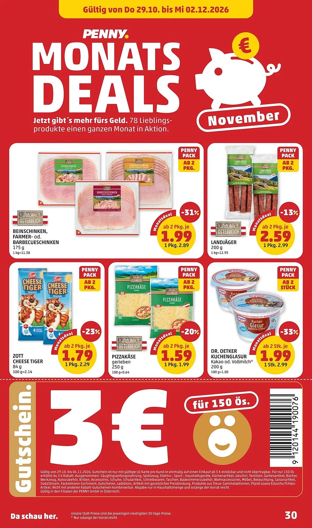 PENNY Flugblatt ab 29.10.2026 (Donnerstag)