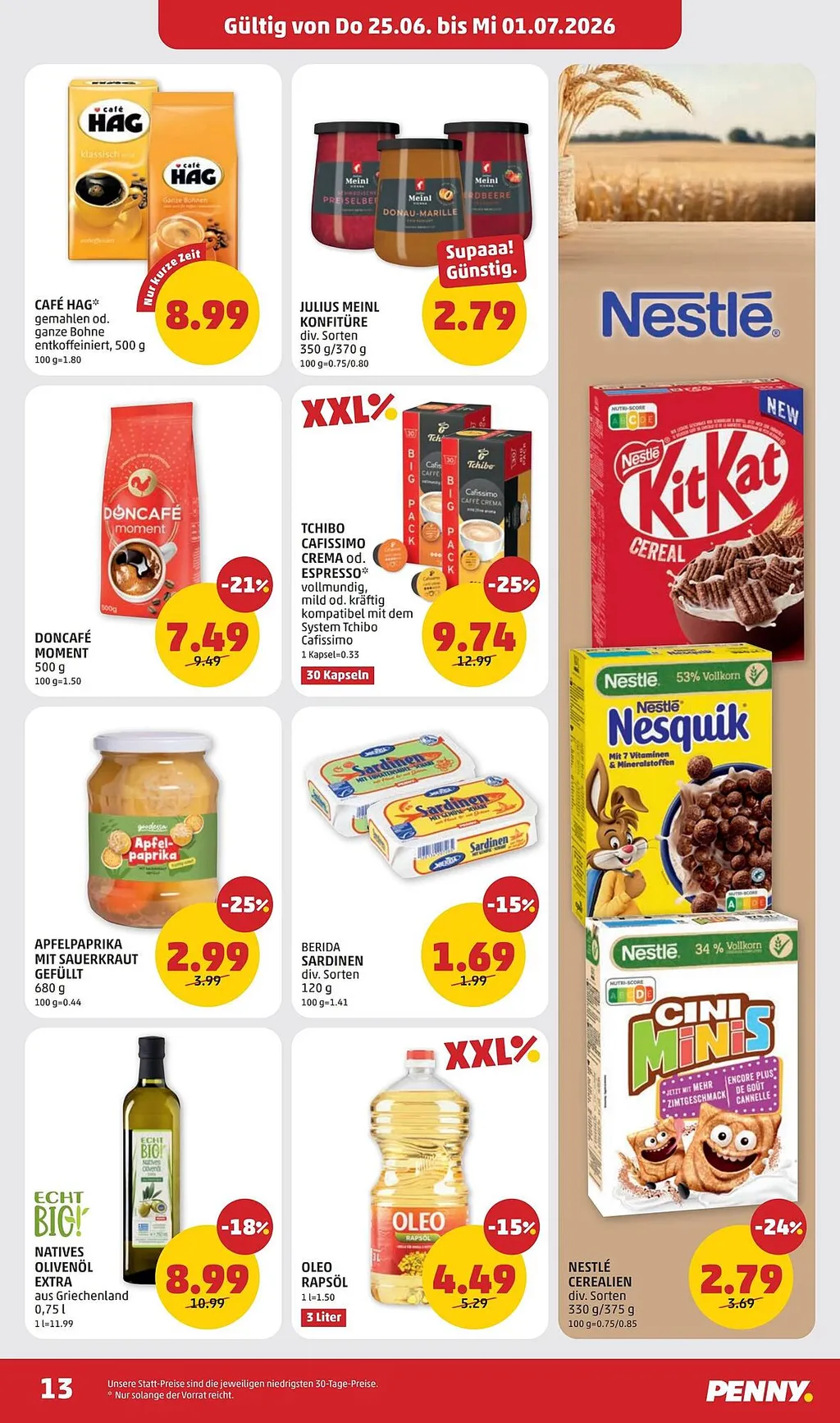PENNY Flugblatt ab 25.06.2026 (Donnerstag)