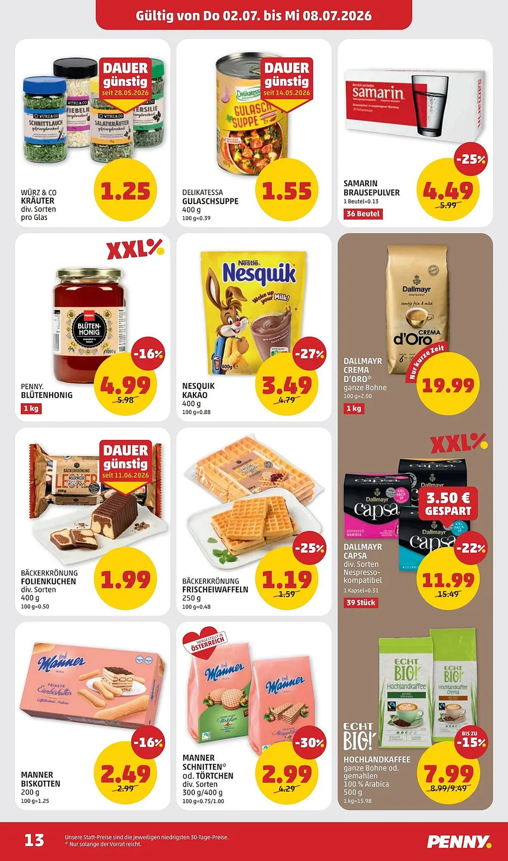 PENNY Flugblatt ab 02.07.2026 (Donnerstag)